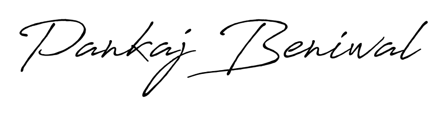 You can use this online signature creator to create a handwritten signature for the name Pankaj Beniwal. This is the best online autograph maker. Pankaj Beniwal signature style 7 images and pictures png
