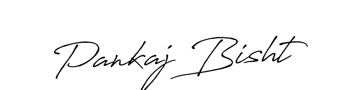 Use a signature maker to create a handwritten signature online. With this signature software, you can design (Antro_Vectra_Bolder) your own signature for name Pankaj Bisht. Pankaj Bisht signature style 7 images and pictures png