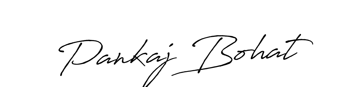 How to make Pankaj Bohat signature? Antro_Vectra_Bolder is a professional autograph style. Create handwritten signature for Pankaj Bohat name. Pankaj Bohat signature style 7 images and pictures png