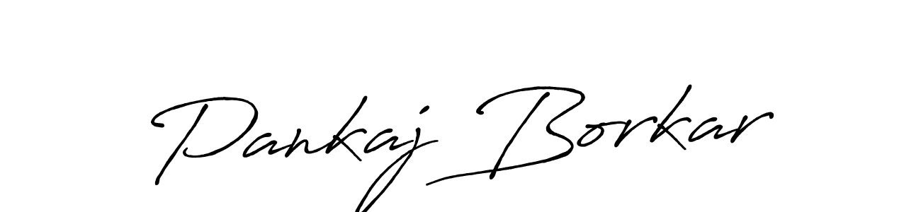 It looks lik you need a new signature style for name Pankaj Borkar. Design unique handwritten (Antro_Vectra_Bolder) signature with our free signature maker in just a few clicks. Pankaj Borkar signature style 7 images and pictures png