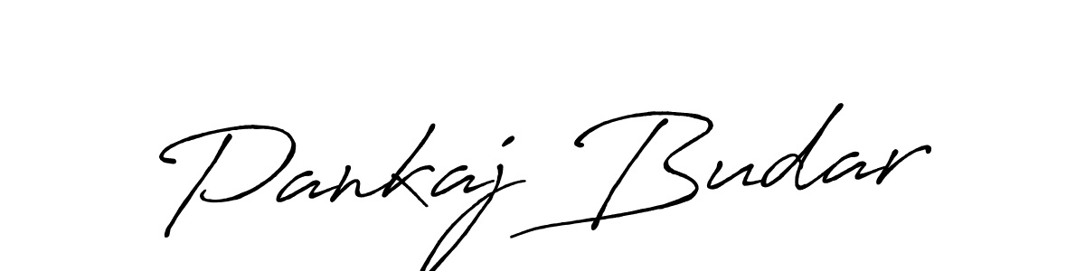 How to make Pankaj Budar name signature. Use Antro_Vectra_Bolder style for creating short signs online. This is the latest handwritten sign. Pankaj Budar signature style 7 images and pictures png