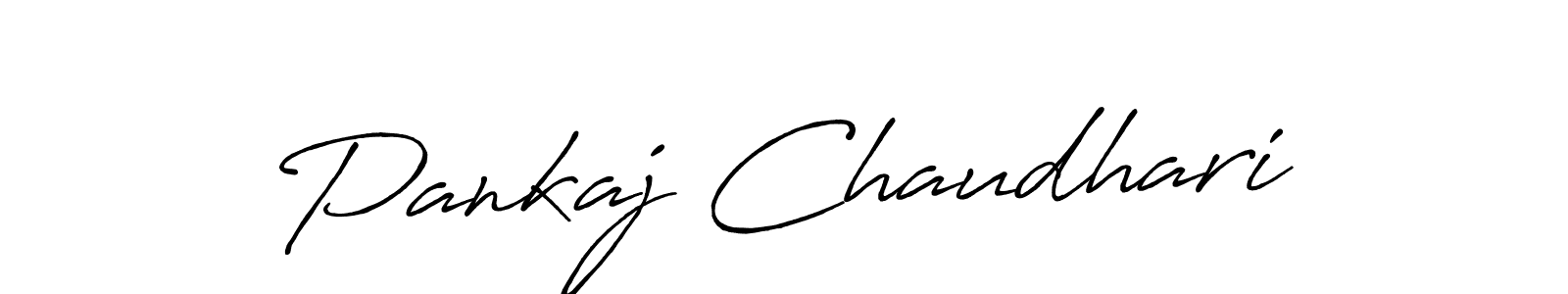 Also we have Pankaj Chaudhari name is the best signature style. Create professional handwritten signature collection using Antro_Vectra_Bolder autograph style. Pankaj Chaudhari signature style 7 images and pictures png