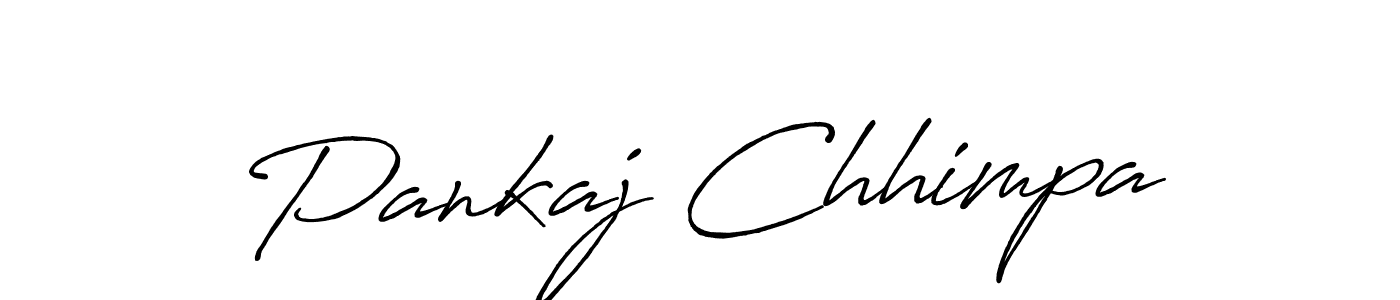 Use a signature maker to create a handwritten signature online. With this signature software, you can design (Antro_Vectra_Bolder) your own signature for name Pankaj Chhimpa. Pankaj Chhimpa signature style 7 images and pictures png