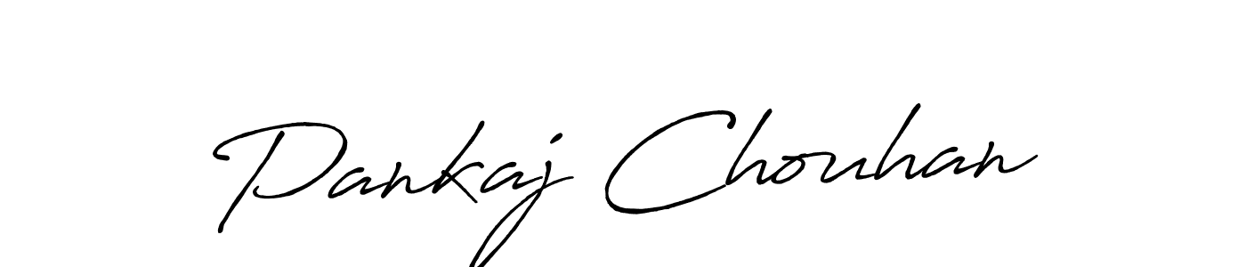 Use a signature maker to create a handwritten signature online. With this signature software, you can design (Antro_Vectra_Bolder) your own signature for name Pankaj Chouhan. Pankaj Chouhan signature style 7 images and pictures png