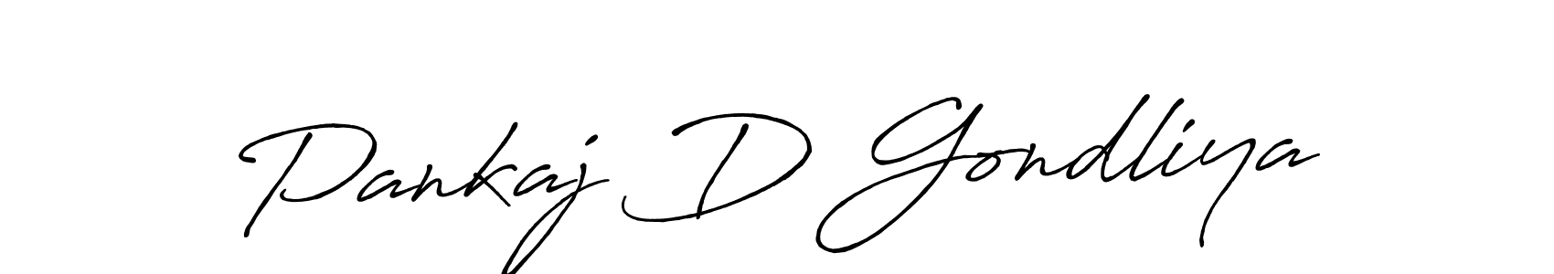 It looks lik you need a new signature style for name Pankaj D Gondliya. Design unique handwritten (Antro_Vectra_Bolder) signature with our free signature maker in just a few clicks. Pankaj D Gondliya signature style 7 images and pictures png