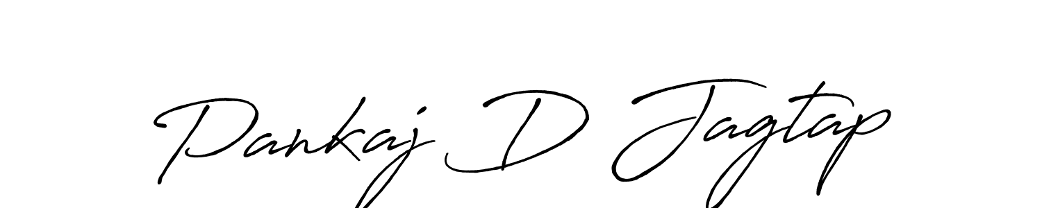 Use a signature maker to create a handwritten signature online. With this signature software, you can design (Antro_Vectra_Bolder) your own signature for name Pankaj D Jagtap. Pankaj D Jagtap signature style 7 images and pictures png