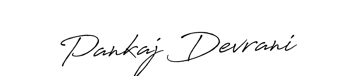 Pankaj Devrani stylish signature style. Best Handwritten Sign (Antro_Vectra_Bolder) for my name. Handwritten Signature Collection Ideas for my name Pankaj Devrani. Pankaj Devrani signature style 7 images and pictures png