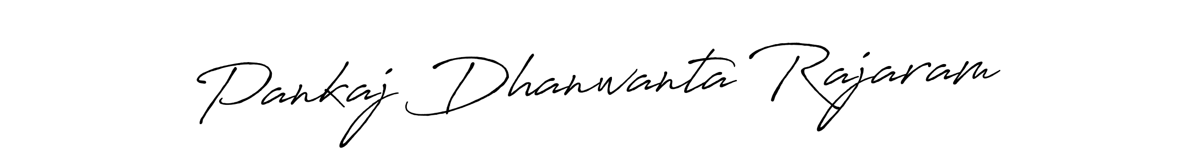 How to make Pankaj Dhanwanta Rajaram name signature. Use Antro_Vectra_Bolder style for creating short signs online. This is the latest handwritten sign. Pankaj Dhanwanta Rajaram signature style 7 images and pictures png