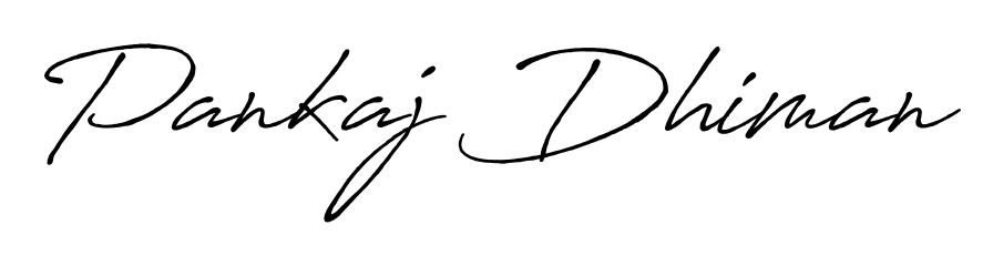 Discover the perfect balance of readability and style for Pankaj Dhiman with Antro_Vectra_Bolder font. Create your dream signature today. Pankaj Dhiman signature style 7 images and pictures png