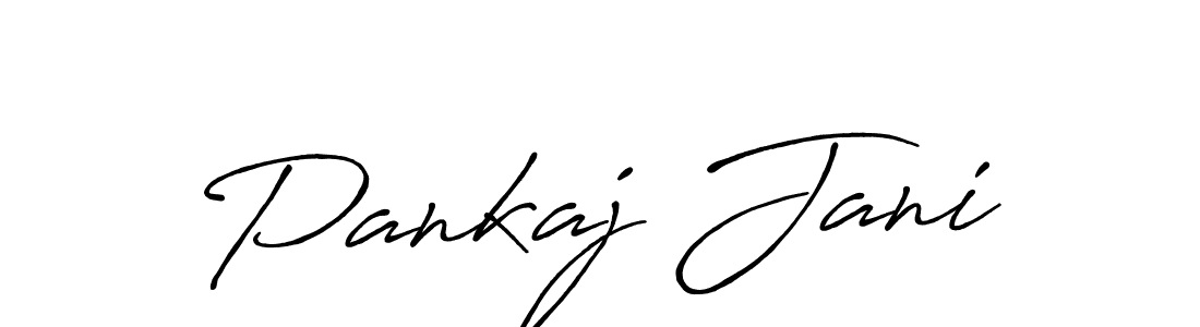 Create a beautiful signature design for name Pankaj Jani. With this signature (Antro_Vectra_Bolder) fonts, you can make a handwritten signature for free. Pankaj Jani signature style 7 images and pictures png