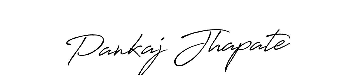 How to make Pankaj Jhapate signature? Antro_Vectra_Bolder is a professional autograph style. Create handwritten signature for Pankaj Jhapate name. Pankaj Jhapate signature style 7 images and pictures png