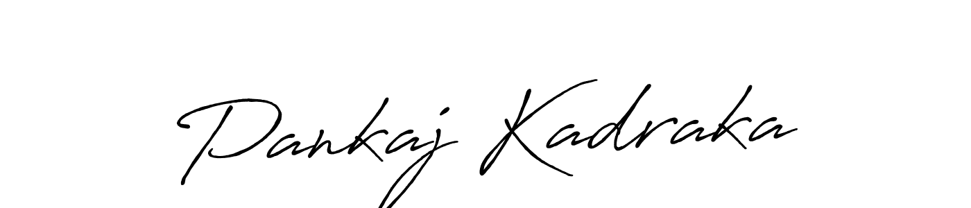 Similarly Antro_Vectra_Bolder is the best handwritten signature design. Signature creator online .You can use it as an online autograph creator for name Pankaj Kadraka. Pankaj Kadraka signature style 7 images and pictures png