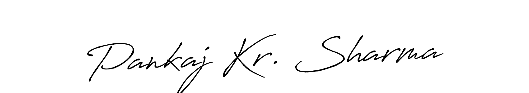 Use a signature maker to create a handwritten signature online. With this signature software, you can design (Antro_Vectra_Bolder) your own signature for name Pankaj Kr. Sharma. Pankaj Kr. Sharma signature style 7 images and pictures png