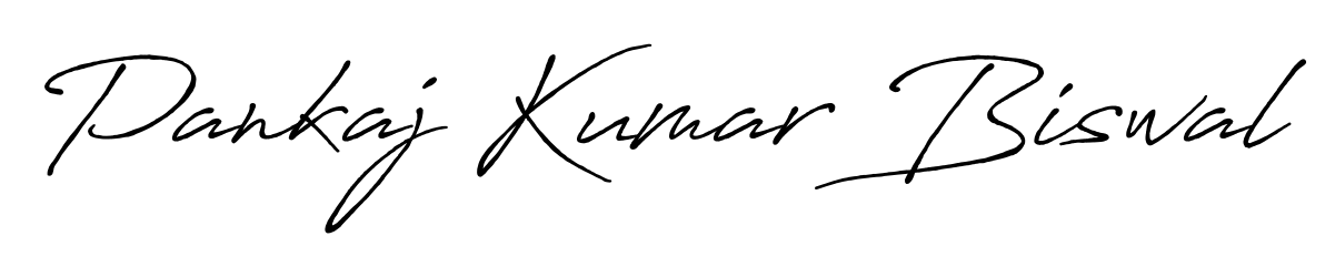 Achieve flawless digital penmanship with Pankaj Kumar Biswal name in Antro_Vectra_Bolder font. The perfect tool for creating online signatures. Pankaj Kumar Biswal signature style 7 images and pictures png