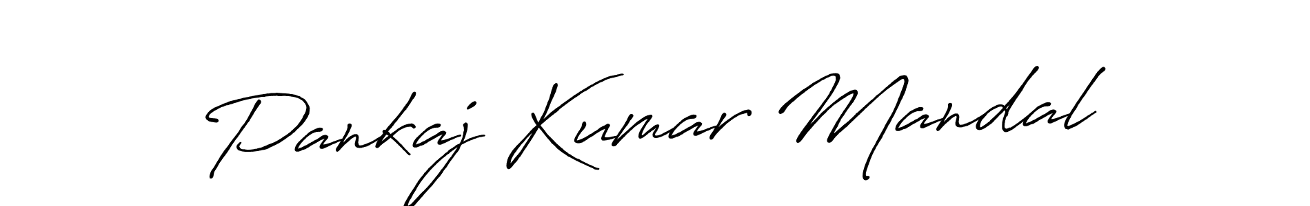 How to make Pankaj Kumar Mandal name signature. Use Antro_Vectra_Bolder style for creating short signs online. This is the latest handwritten sign. Pankaj Kumar Mandal signature style 7 images and pictures png