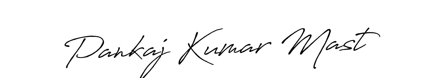 Make a beautiful signature design for name Pankaj Kumar Mast. With this signature (Antro_Vectra_Bolder) style, you can create a handwritten signature for free. Pankaj Kumar Mast signature style 7 images and pictures png
