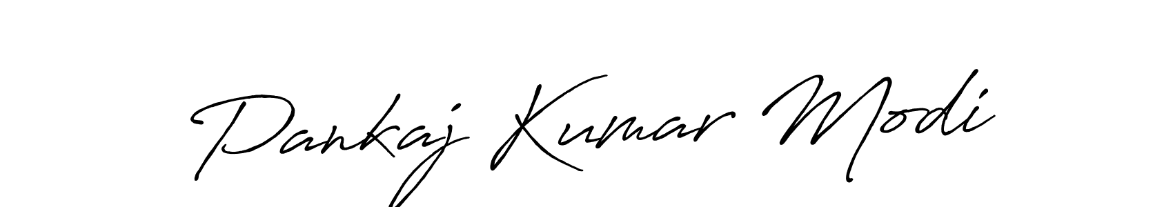 Make a beautiful signature design for name Pankaj Kumar Modi. With this signature (Antro_Vectra_Bolder) style, you can create a handwritten signature for free. Pankaj Kumar Modi signature style 7 images and pictures png