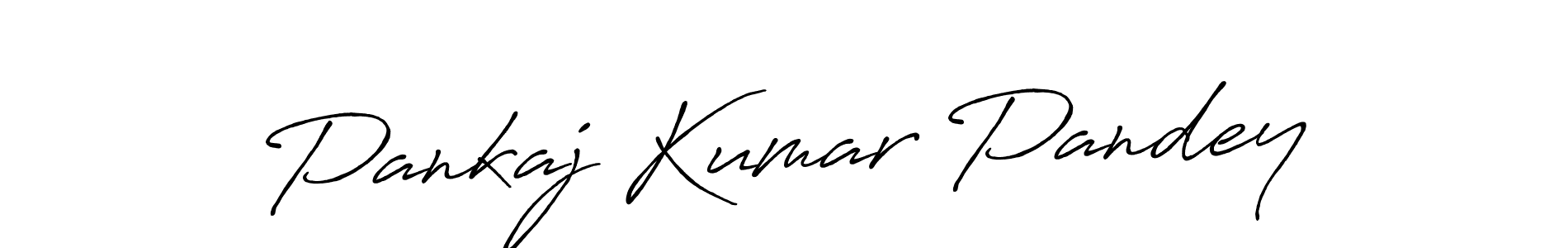 How to make Pankaj Kumar Pandey name signature. Use Antro_Vectra_Bolder style for creating short signs online. This is the latest handwritten sign. Pankaj Kumar Pandey signature style 7 images and pictures png