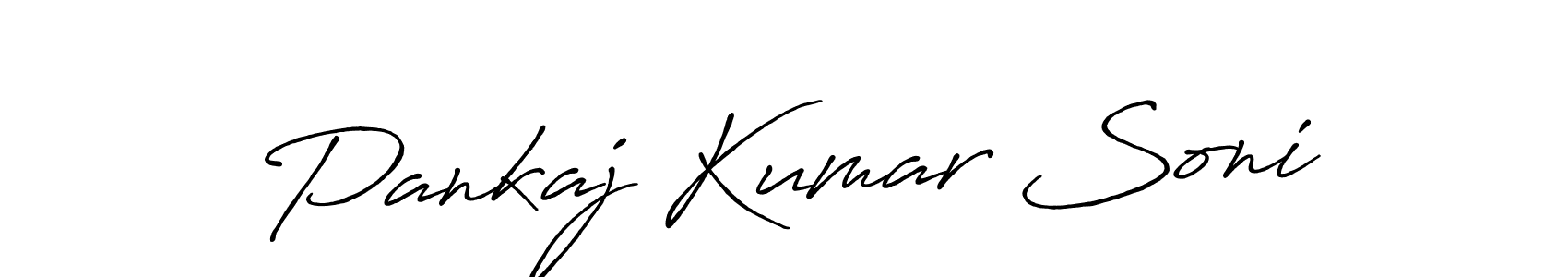 How to make Pankaj Kumar Soni signature? Antro_Vectra_Bolder is a professional autograph style. Create handwritten signature for Pankaj Kumar Soni name. Pankaj Kumar Soni signature style 7 images and pictures png