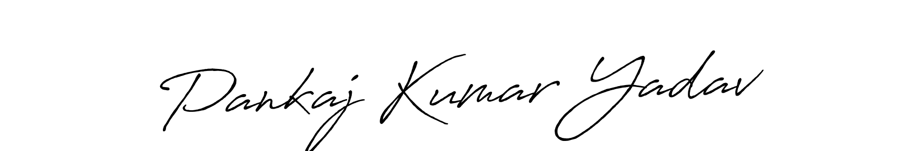 Use a signature maker to create a handwritten signature online. With this signature software, you can design (Antro_Vectra_Bolder) your own signature for name Pankaj Kumar Yadav. Pankaj Kumar Yadav signature style 7 images and pictures png