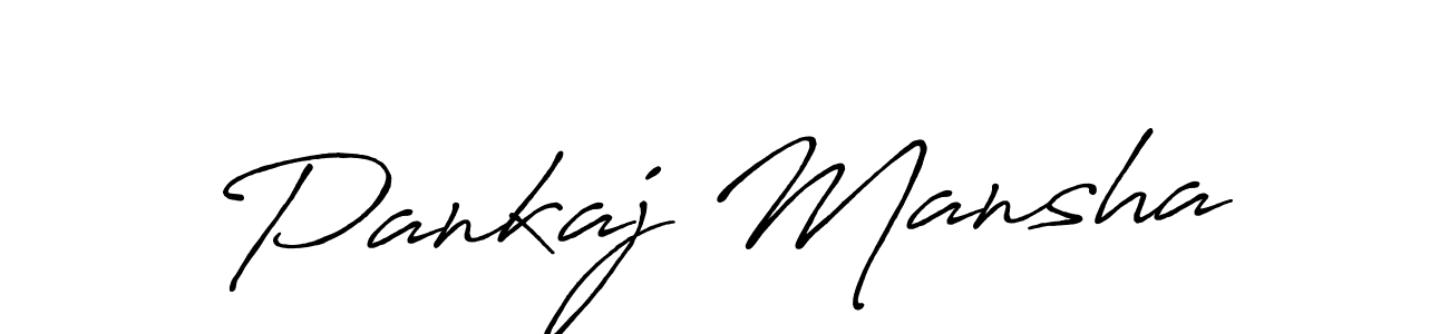 Pankaj Mansha stylish signature style. Best Handwritten Sign (Antro_Vectra_Bolder) for my name. Handwritten Signature Collection Ideas for my name Pankaj Mansha. Pankaj Mansha signature style 7 images and pictures png
