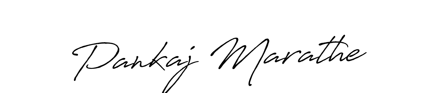 Create a beautiful signature design for name Pankaj Marathe. With this signature (Antro_Vectra_Bolder) fonts, you can make a handwritten signature for free. Pankaj Marathe signature style 7 images and pictures png