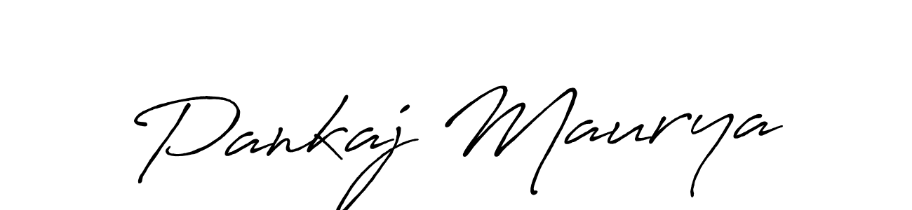 Pankaj Maurya stylish signature style. Best Handwritten Sign (Antro_Vectra_Bolder) for my name. Handwritten Signature Collection Ideas for my name Pankaj Maurya. Pankaj Maurya signature style 7 images and pictures png