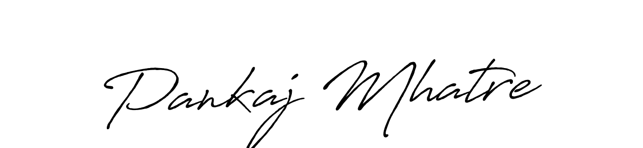 Pankaj Mhatre stylish signature style. Best Handwritten Sign (Antro_Vectra_Bolder) for my name. Handwritten Signature Collection Ideas for my name Pankaj Mhatre. Pankaj Mhatre signature style 7 images and pictures png