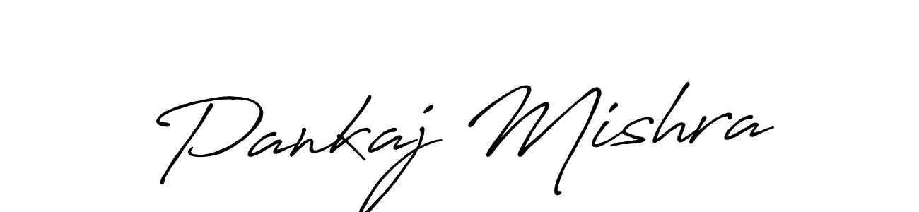 Make a beautiful signature design for name Pankaj Mishra. With this signature (Antro_Vectra_Bolder) style, you can create a handwritten signature for free. Pankaj Mishra signature style 7 images and pictures png