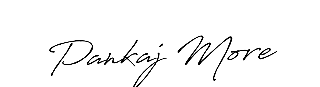 Use a signature maker to create a handwritten signature online. With this signature software, you can design (Antro_Vectra_Bolder) your own signature for name Pankaj More. Pankaj More signature style 7 images and pictures png