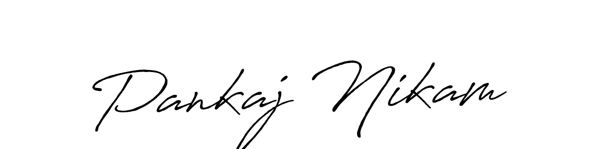 Similarly Antro_Vectra_Bolder is the best handwritten signature design. Signature creator online .You can use it as an online autograph creator for name Pankaj Nikam. Pankaj Nikam signature style 7 images and pictures png