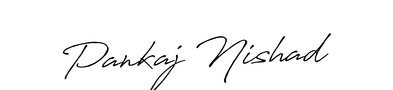 How to make Pankaj Nishad signature? Antro_Vectra_Bolder is a professional autograph style. Create handwritten signature for Pankaj Nishad name. Pankaj Nishad signature style 7 images and pictures png