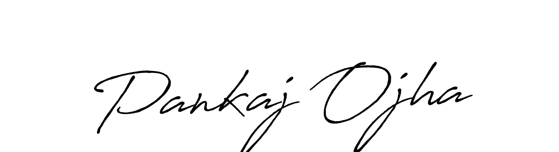 How to make Pankaj Ojha signature? Antro_Vectra_Bolder is a professional autograph style. Create handwritten signature for Pankaj Ojha name. Pankaj Ojha signature style 7 images and pictures png