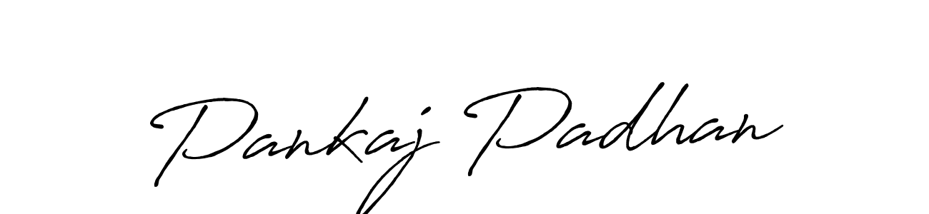 Make a beautiful signature design for name Pankaj Padhan. With this signature (Antro_Vectra_Bolder) style, you can create a handwritten signature for free. Pankaj Padhan signature style 7 images and pictures png