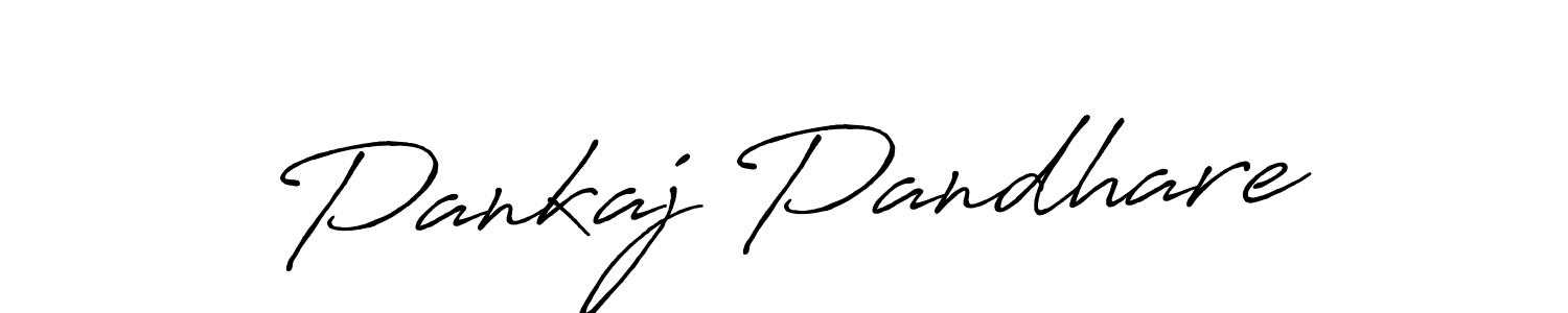 Make a beautiful signature design for name Pankaj Pandhare. With this signature (Antro_Vectra_Bolder) style, you can create a handwritten signature for free. Pankaj Pandhare signature style 7 images and pictures png