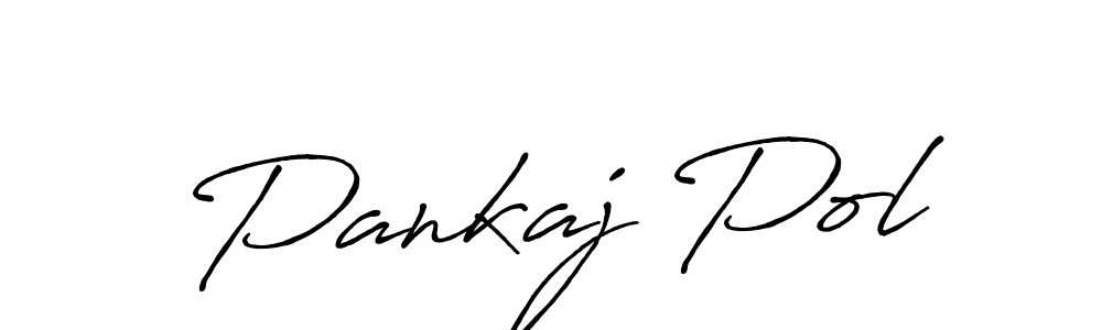 Make a beautiful signature design for name Pankaj Pol. With this signature (Antro_Vectra_Bolder) style, you can create a handwritten signature for free. Pankaj Pol signature style 7 images and pictures png