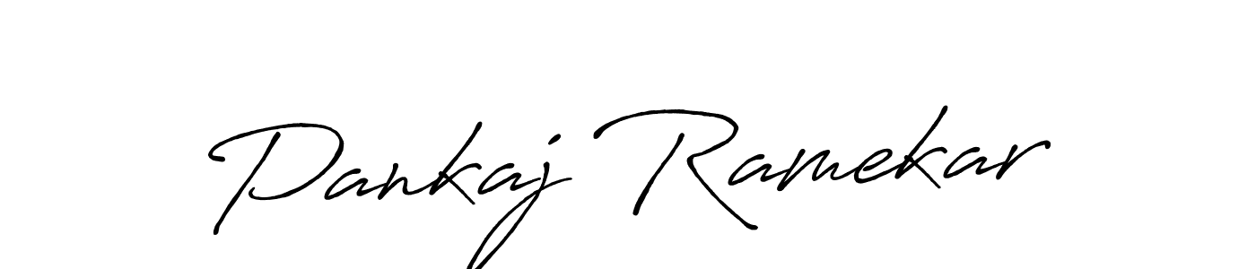 Also we have Pankaj Ramekar name is the best signature style. Create professional handwritten signature collection using Antro_Vectra_Bolder autograph style. Pankaj Ramekar signature style 7 images and pictures png