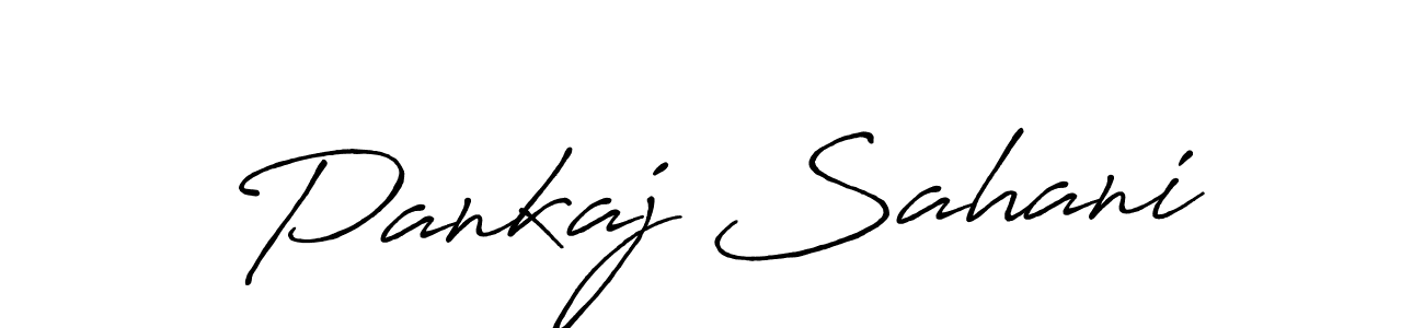 Pankaj Sahani stylish signature style. Best Handwritten Sign (Antro_Vectra_Bolder) for my name. Handwritten Signature Collection Ideas for my name Pankaj Sahani. Pankaj Sahani signature style 7 images and pictures png