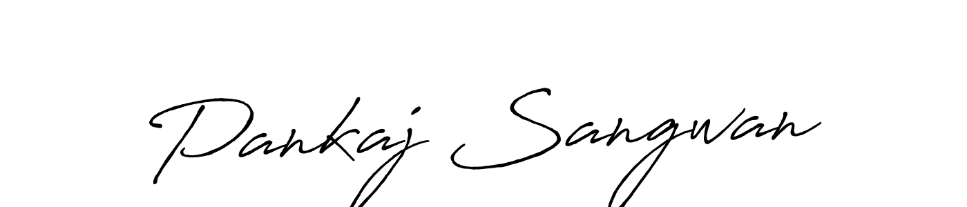 Antro_Vectra_Bolder is a professional signature style that is perfect for those who want to add a touch of class to their signature. It is also a great choice for those who want to make their signature more unique. Get Pankaj Sangwan name to fancy signature for free. Pankaj Sangwan signature style 7 images and pictures png