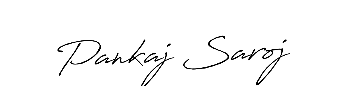 Make a beautiful signature design for name Pankaj Saroj. With this signature (Antro_Vectra_Bolder) style, you can create a handwritten signature for free. Pankaj Saroj signature style 7 images and pictures png