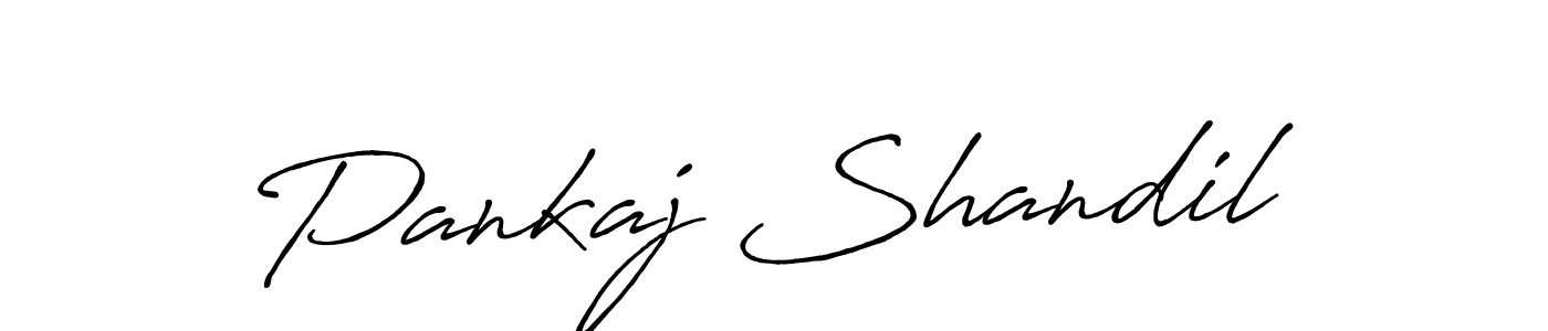 Make a beautiful signature design for name Pankaj Shandil. Use this online signature maker to create a handwritten signature for free. Pankaj Shandil signature style 7 images and pictures png