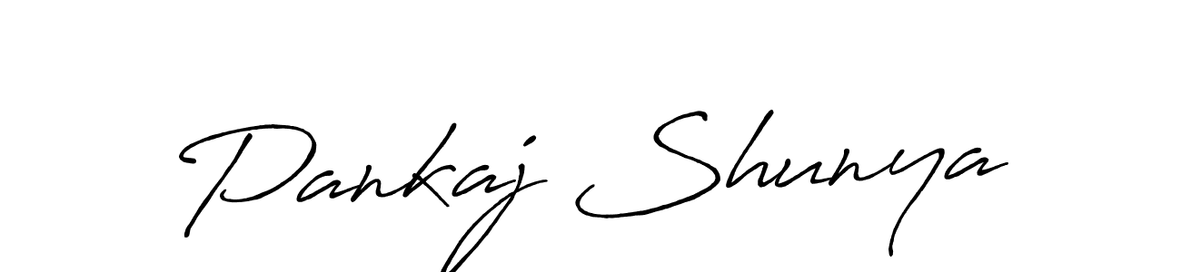 It looks lik you need a new signature style for name Pankaj Shunya. Design unique handwritten (Antro_Vectra_Bolder) signature with our free signature maker in just a few clicks. Pankaj Shunya signature style 7 images and pictures png