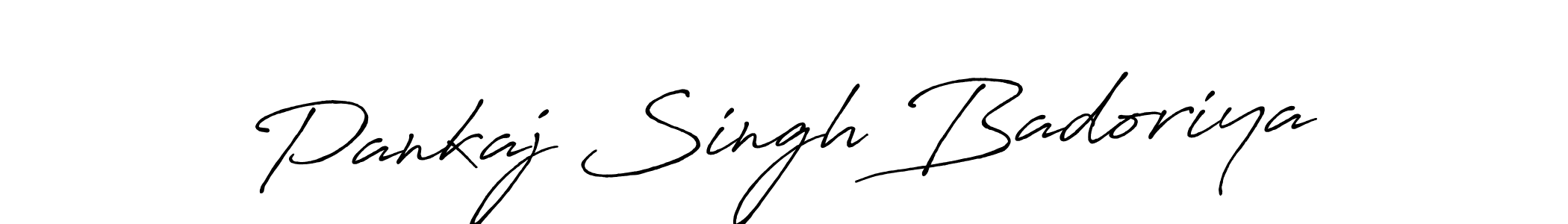 It looks lik you need a new signature style for name Pankaj Singh Badoriya. Design unique handwritten (Antro_Vectra_Bolder) signature with our free signature maker in just a few clicks. Pankaj Singh Badoriya signature style 7 images and pictures png