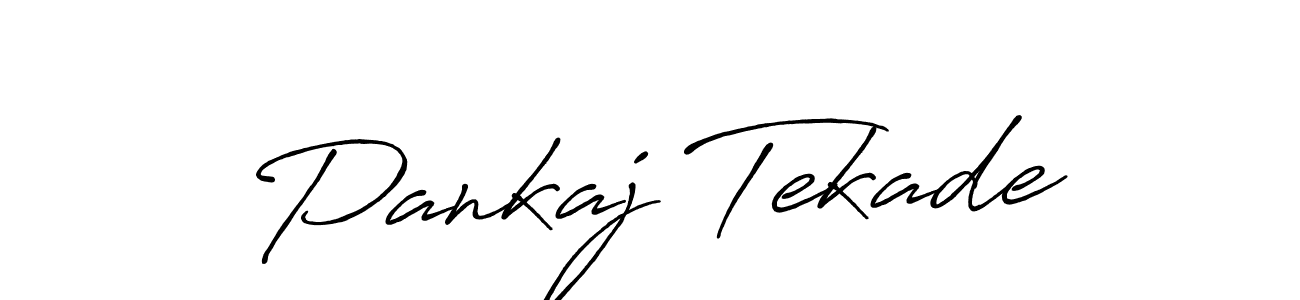 Design your own signature with our free online signature maker. With this signature software, you can create a handwritten (Antro_Vectra_Bolder) signature for name Pankaj Tekade. Pankaj Tekade signature style 7 images and pictures png