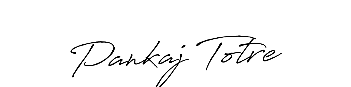 Design your own signature with our free online signature maker. With this signature software, you can create a handwritten (Antro_Vectra_Bolder) signature for name Pankaj Totre. Pankaj Totre signature style 7 images and pictures png