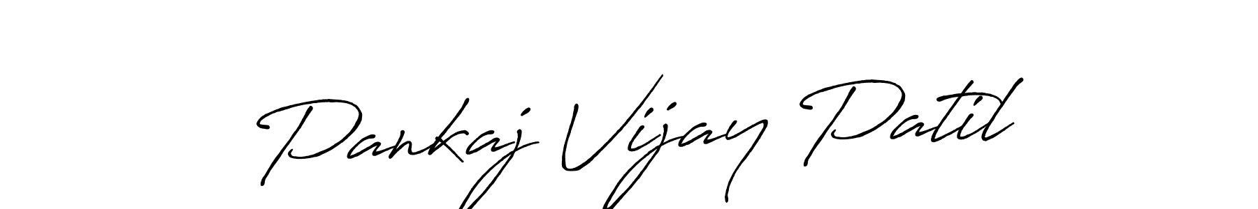 Pankaj Vijay Patil stylish signature style. Best Handwritten Sign (Antro_Vectra_Bolder) for my name. Handwritten Signature Collection Ideas for my name Pankaj Vijay Patil. Pankaj Vijay Patil signature style 7 images and pictures png