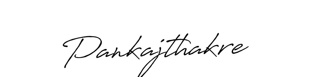 Make a beautiful signature design for name Pankajthakre. With this signature (Antro_Vectra_Bolder) style, you can create a handwritten signature for free. Pankajthakre signature style 7 images and pictures png