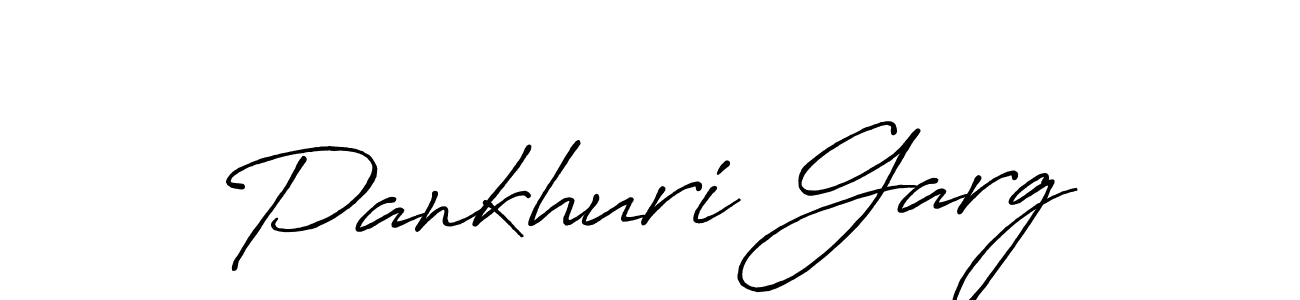 How to make Pankhuri Garg name signature. Use Antro_Vectra_Bolder style for creating short signs online. This is the latest handwritten sign. Pankhuri Garg signature style 7 images and pictures png