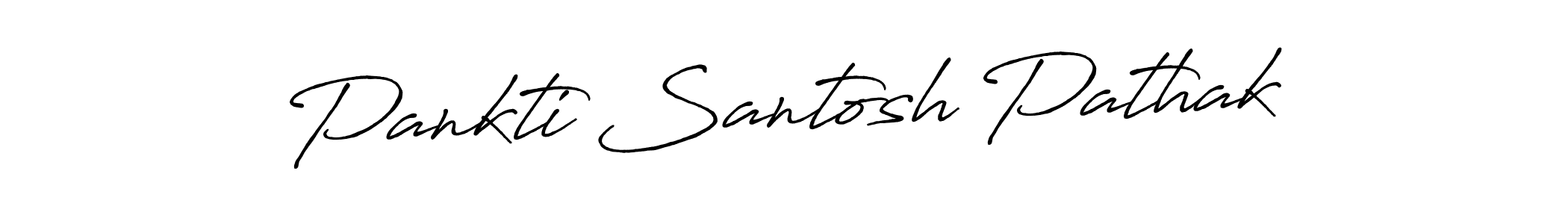 How to make Pankti Santosh Pathak name signature. Use Antro_Vectra_Bolder style for creating short signs online. This is the latest handwritten sign. Pankti Santosh Pathak signature style 7 images and pictures png