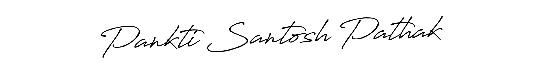 How to make Pankti Santosh Pathak name signature. Use Antro_Vectra_Bolder style for creating short signs online. This is the latest handwritten sign. Pankti Santosh Pathak signature style 7 images and pictures png